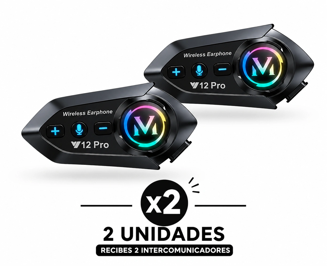 Intercomunicadores V12 PRO X2 - accesorio para moto en Bogotá | RUTAS51